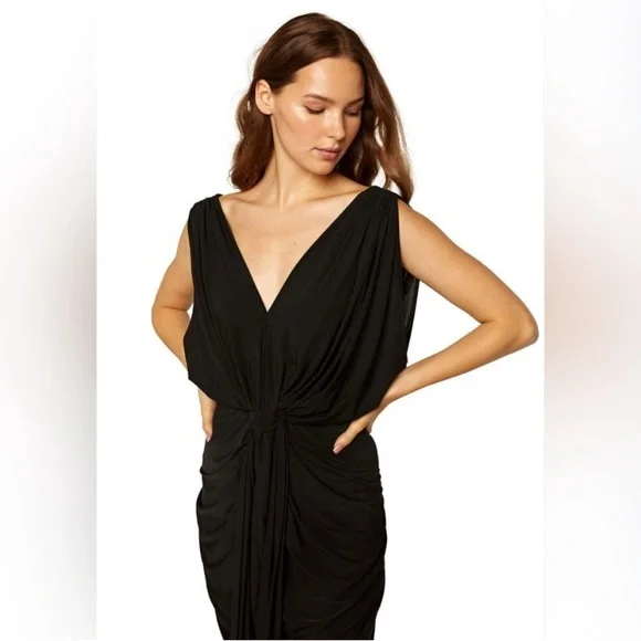 Draped Stretch Maxi Dress - Picture 4 of 14